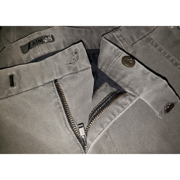 ATM ANTHONY THOMAS MELILLO Anthracite Enzyme Wash Pants Mens Waist 32 NEW NWT - Picture 4 of 10